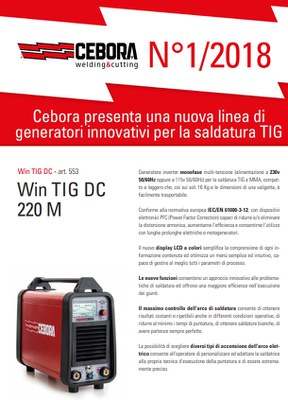 Here comes the first Cebora Newsletter